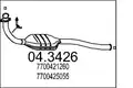 MTS katalizátor RENA.MEGANE - MTS