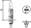 Izzó H1 12V, 100W - Hella