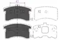 Fékbetét Készlet, Tárcsafék - Kavo Parts