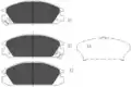 Fékbetét Készlet, Tárcsafék - Kavo Parts