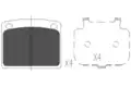 Fékbetét Készlet, Tárcsafék - Kavo Parts