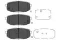 Fékbetét Készlet, Tárcsafék - Kavo Parts
