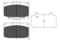 Fékbetét Készlet, Tárcsafék - Kavo Parts
