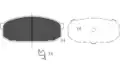 Fékbetét Készlet, Tárcsafék - Kavo Parts