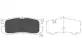 Fékbetét Készlet, Tárcsafék - Kavo Parts