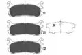 Fékbetét Készlet, Tárcsafék - Kavo Parts