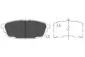 Fékbetét Készlet, Tárcsafék - Kavo Parts