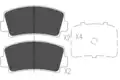Fékbetét Készlet, Tárcsafék - Kavo Parts