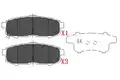 Fékbetét Készlet, Tárcsafék - Kavo Parts