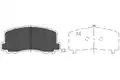 Fékbetét Készlet, Tárcsafék - Kavo Parts