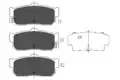 Fékbetét Készlet, Tárcsafék - Kavo Parts