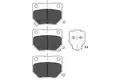 Fékbetét Készlet, Tárcsafék - Kavo Parts