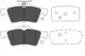Fékbetét Készlet, Tárcsafék - Kavo Parts