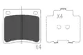 Fékbetét Készlet, Tárcsafék - Kavo Parts