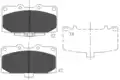 Fékbetét Készlet, Tárcsafék - Kavo Parts