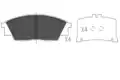 Fékbetét Készlet, Tárcsafék - Kavo Parts