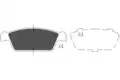 Fékbetét Készlet, Tárcsafék - Kavo Parts