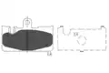 Fékbetét Készlet, Tárcsafék - Kavo Parts