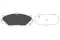 Fékbetét Készlet, Tárcsafék - Kavo Parts