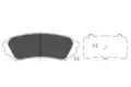 Fékbetét Készlet, Tárcsafék - Kavo Parts