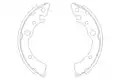 Fékpofakészlet - Kavo Parts