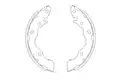 Fékpofakészlet - Kavo Parts