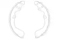 Fékpofakészlet - Kavo Parts