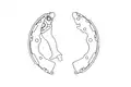 Fékpofakészlet - Kavo Parts