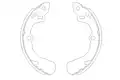 Fékpofakészlet - Kavo Parts