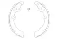 Fékpofakészlet - Kavo Parts