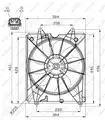 ventilátor, motorhűtés - NRF