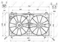 ventilátor, motorhűtés - NRF