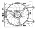 ventilátor, motorhűtés - NRF