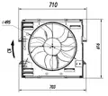ventilátor, motorhűtés - NRF