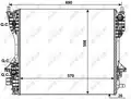 Hűtő, motorhűtés (Alu) - NRF
