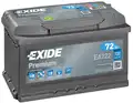 EXIDE akku Premium 72Ah, 720 A, J+ 278x175x175mm - Exide