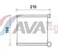Hőcserélő, belső tér fűtés - AVA Quality Cooling