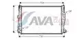 vízhűtő 159 1.9 i * 09/05- - AVA Quality Cooling