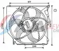 ventilátor keret - motorral, k - AVA Quality Cooling