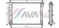 Vízhűtő . Captiva 2.4 i Man. 03/11- - AVA Quality Cooling