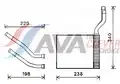 Hőcserélő, belső tér fűtés - AVA Quality Cooling