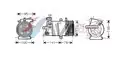 klímakompresszor. Transit VII 2.2 TDCi * 04/06- - AVA Quality Cooling