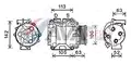 Klíma Kompresszor .  CR-V 2.0 i 03/02-09/06 - AVA Quality Cooling