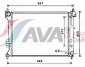 vízhűtő. i 20 1.2 i * Aut. 12/08- - AVA Quality Cooling