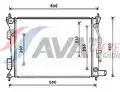 vízhűtő. Accent  IV 1.4 i  CVVT * Aut. 11/10- - AVA Quality Cooling