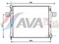 vízhűtő. Grand Cherokee 3.0 CRD * '05-'10 - AVA Quality Cooling