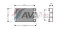 Hőcserélő, belső tér fűtés W203 C-KLASS 220CDI 00- - AVA Quality Cooling