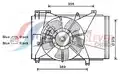 ventilátor  Mazda 2  1.3 i * 07/07- - AVA Quality Cooling