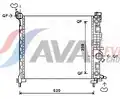 Vízhűtő . Meriva - B 1.7 CDTi - AVA Quality Cooling