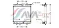 Vízhűtő  307 1.4 i  man. 03/ - AVA Quality Cooling